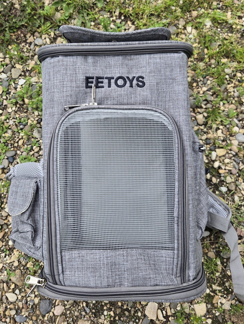 EETOYS Gray Pet Carrier Backpack